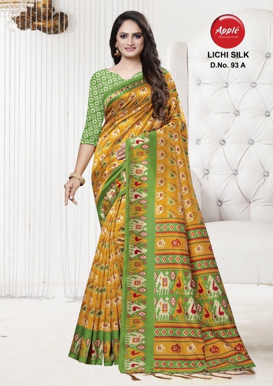 Apple Lichi Silk 1 Fancy Wear Silk designer Saree Collection